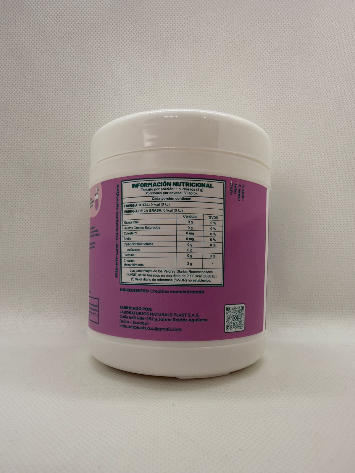 CREATINE MORA AZUL X1